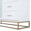 Grand lit escamotable Murphy avec portes en verre givré, faux tiroirs, pieds en métal-92569562