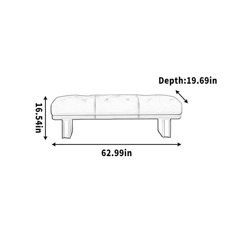 Garretson, H 16,54 po x l 62,99 po x P 19,69 po