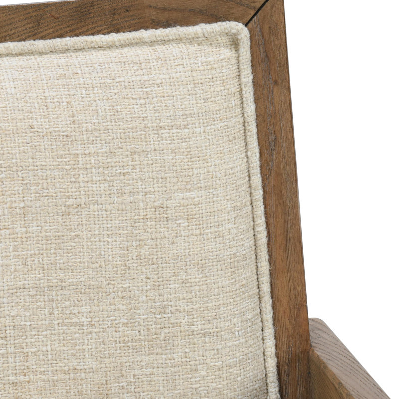 Dolton Upholstered Solid Wood Arm Chair