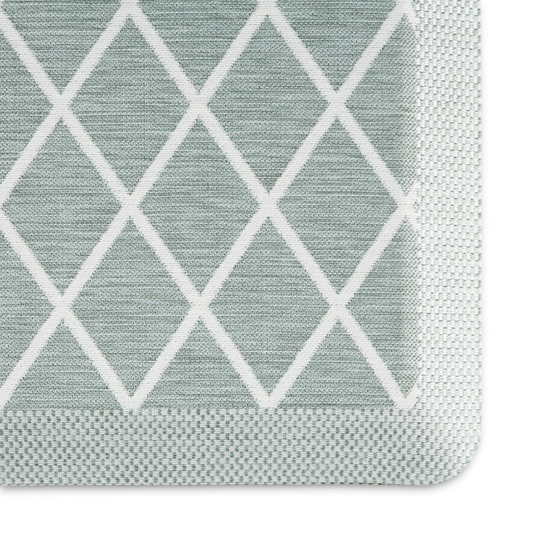 Tapis de cuisine Martha Stewart, Menthe, Rectangle 1 pi 7,6 po x 3 pi 3 po