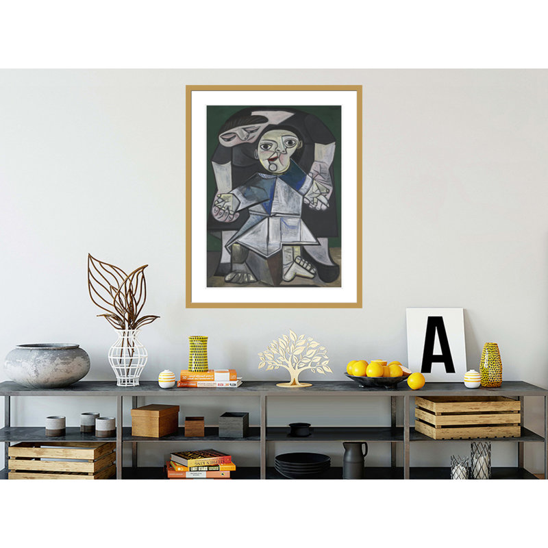 «First Steps» par Pablo Picasso, impression giclée sur cadre, H 41,5 po x l 32,75 po