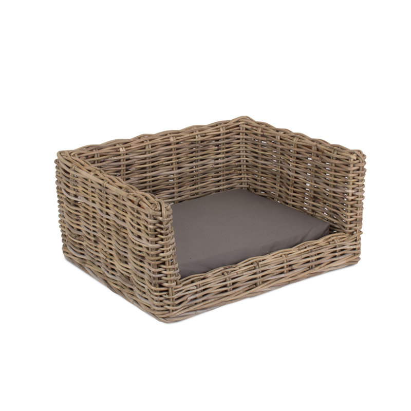 Zahir Luxury Rattan Dog Sofa Bed, Small (56cm W x 46cm D)