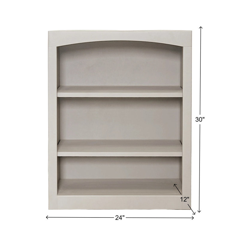 Bibliothèque classique Ossy, Gris orage, (3 tablettes) H 30 po x l 24 po x P 12 po