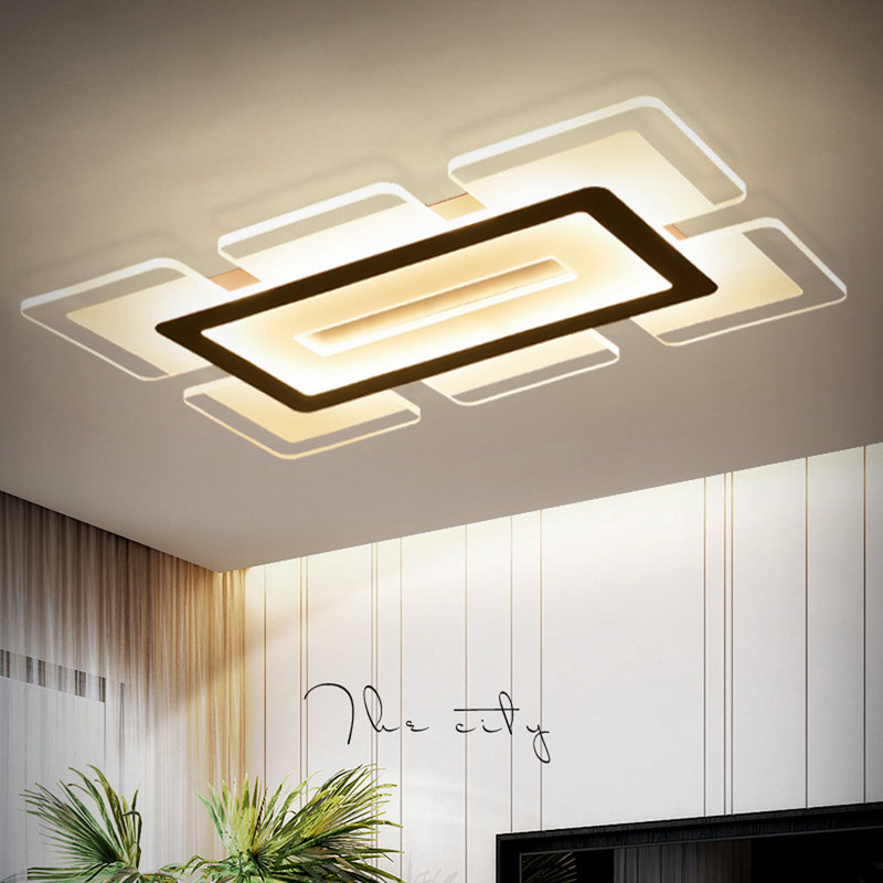Ivers Acrylic LED Flush Mount, 0.5" H x 23" W x 16" D