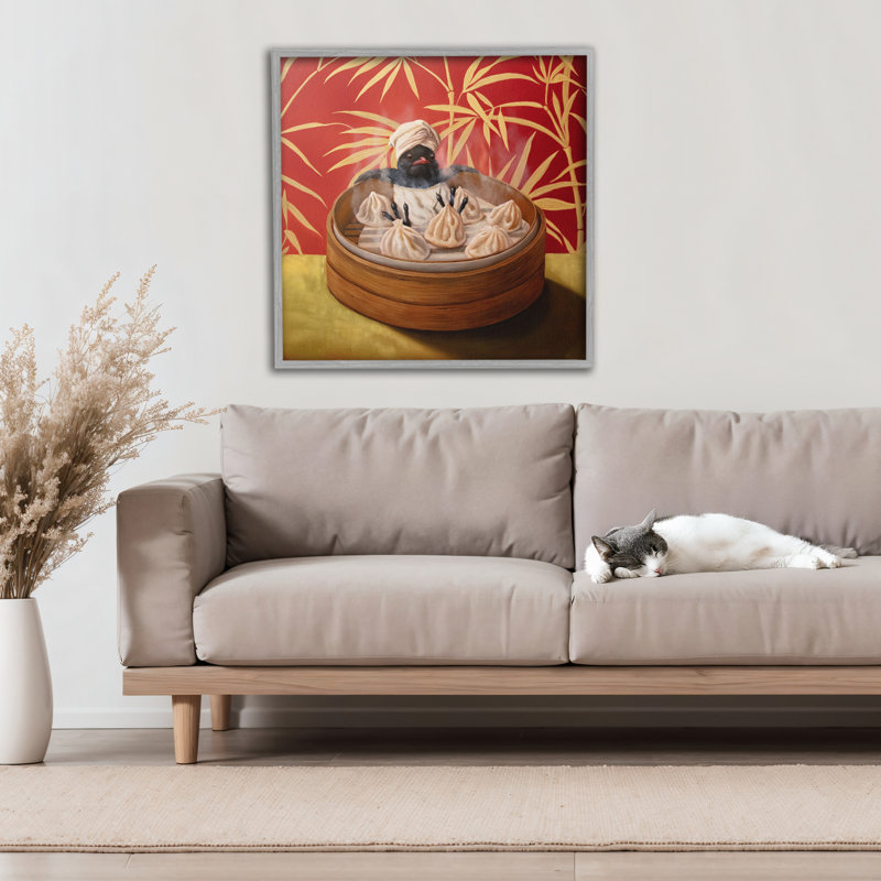 Giclée encadrée, dessin par Lucia Heffernan, Estampe numérique Farmhouse, H 24 po x l 24 po