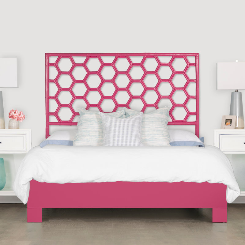 Honeycomb Bed, King, Hot Pink