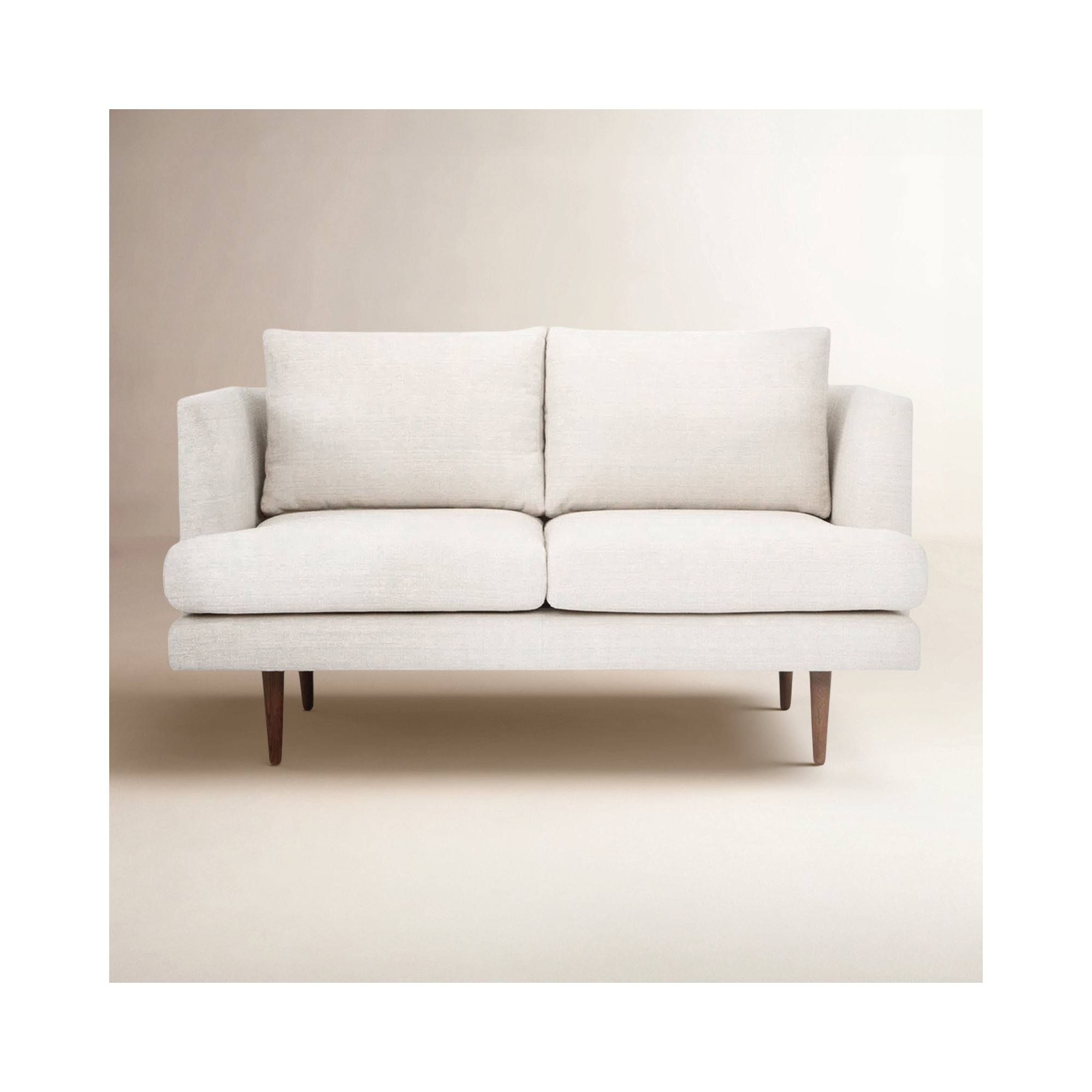 Miller 56" Upholstered Loveseat, Cream