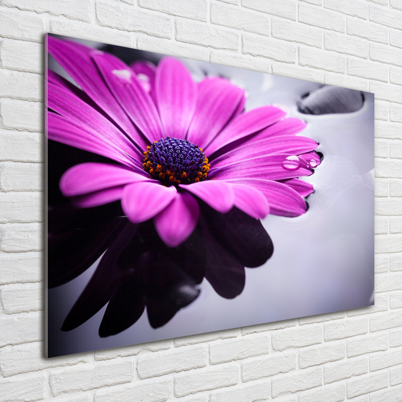 Gerbera - No Frame Print on Glass