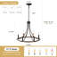 Luminaire rond rustique à bougie en forme de bougie à 6 lumières Mumme-1453875676-1453875651
