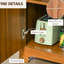 Armoire à vin brune - rangement pour 6 bouteilles avec tiroir et porte-verre