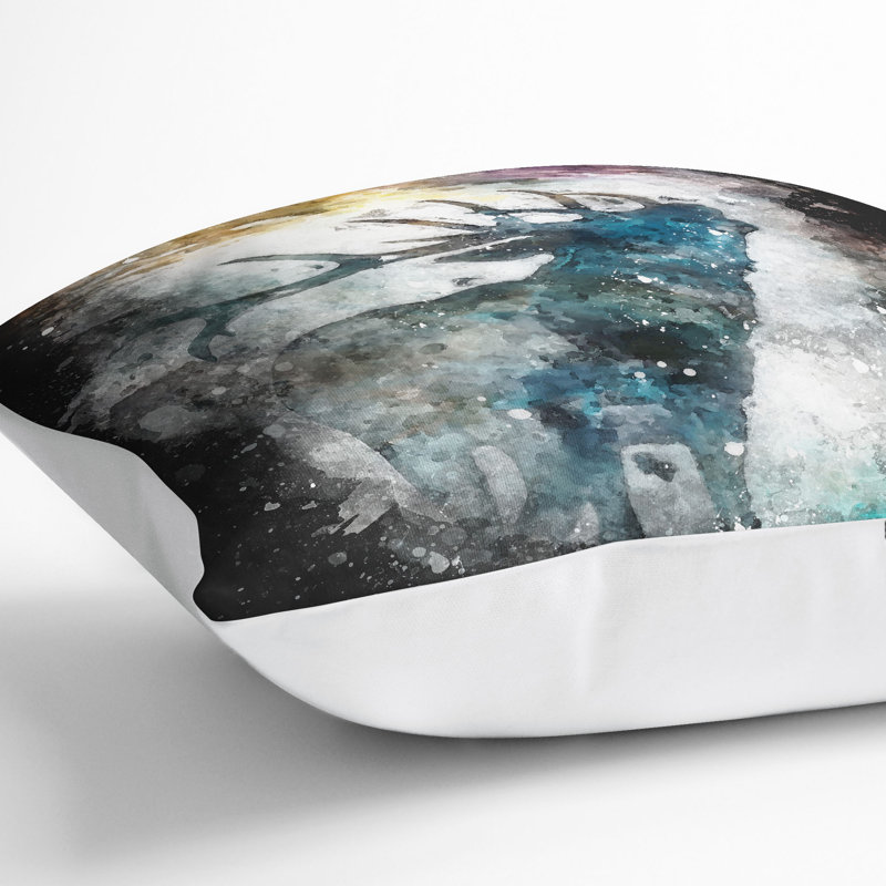 Square Throw Cushion, 55cm H x 55cm W x 20cm D, White