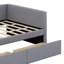 Lit plateforme simple tapissier en forme de L avec tiroirs-684862425