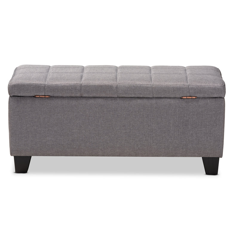 Joscelynn Upholstered Ottoman, Gray
