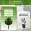 Ensemble de 2 arbres de camélia artificiels 31 po avec buissons floraux