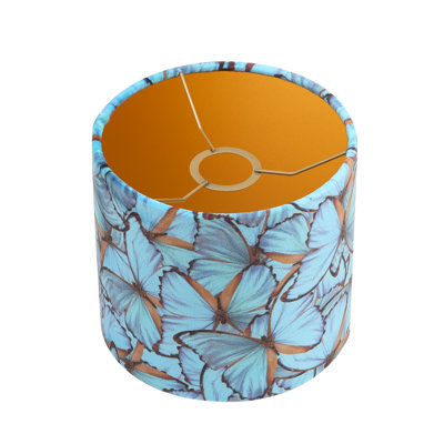 20 cm Lampenschirm Morpho aus Samt