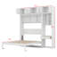 Lit escamotable mural avec bureau, armoire supérieure et tablettes de rangement, lit pliable peu encombrant-473577631-473577628