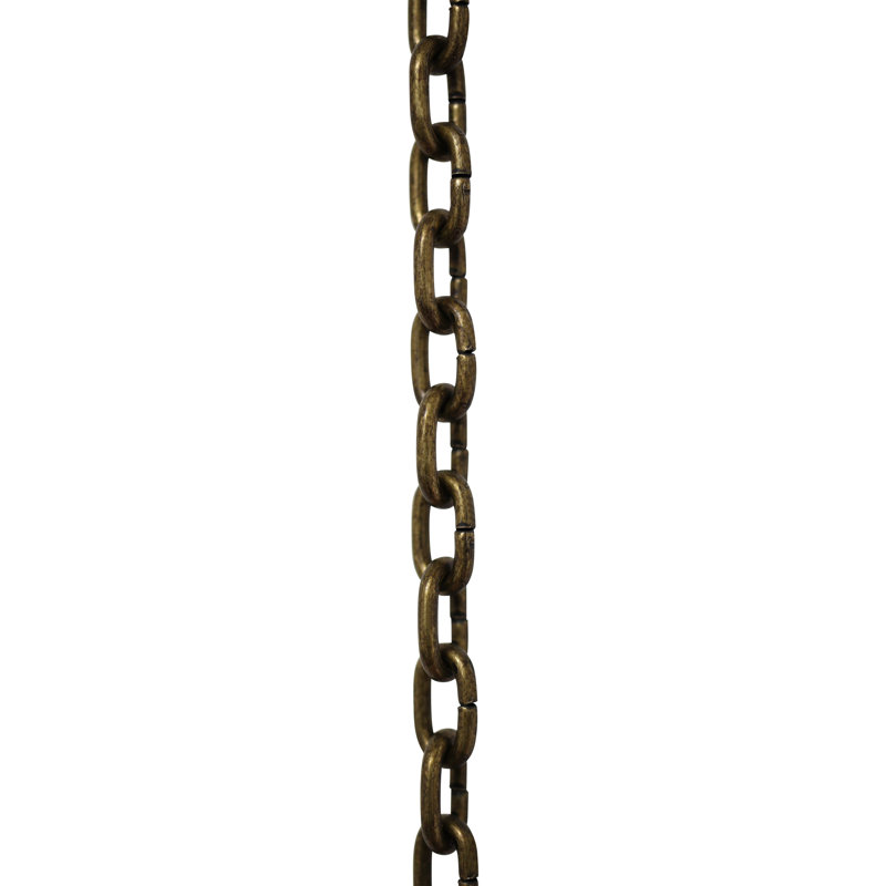 Petite chaîne d'horloge à maillons standard, Laiton antique, H 36 po x l 0,31 po x P 0,07 po