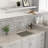 23" L x 18" W Undermount Laundry Sink, 16-Gauge Stainless Steel Utility Sink with Sink Grid, Strainer and Roll-up Rack