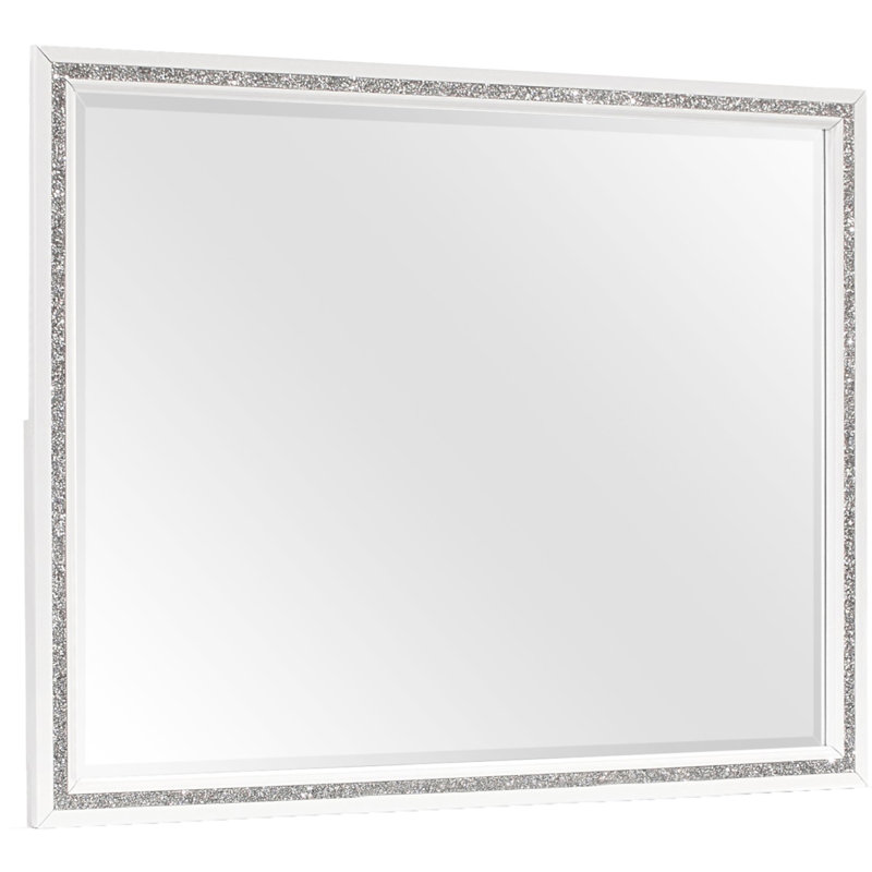 ALMERA GLITTER WHITE MIRROR
