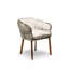 Parchment Upholstered Arm Chair-1826679975