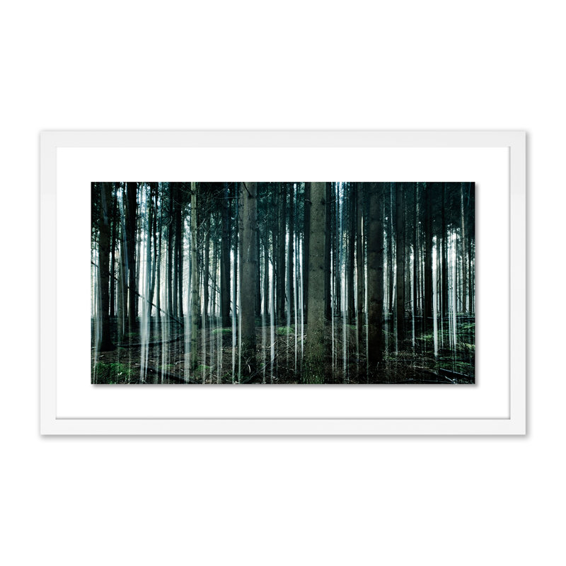 Eerie Trees III Print by Jakob Wagner, 15" H x 24" W x 1.5" D, White