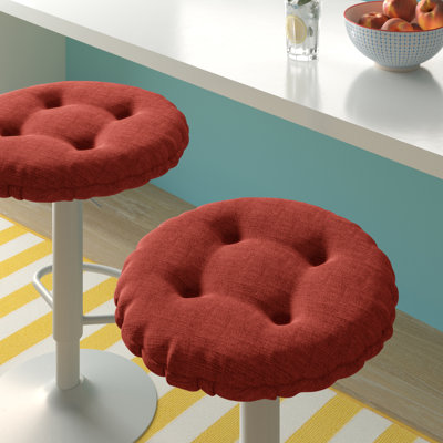 Non-Slip Solid Barstool Seat Cushion, 14-Inches Round