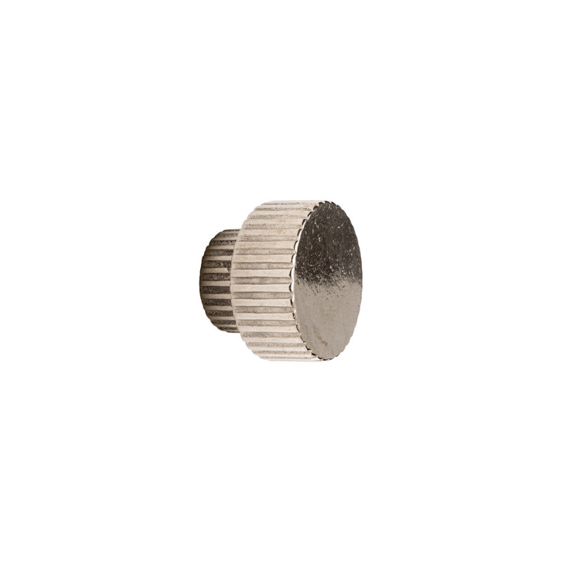 Flute Bronze Round Knob, White Bronze Brushed