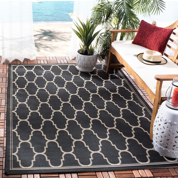 Tapis intérieur / extérieur noir Herefordshire