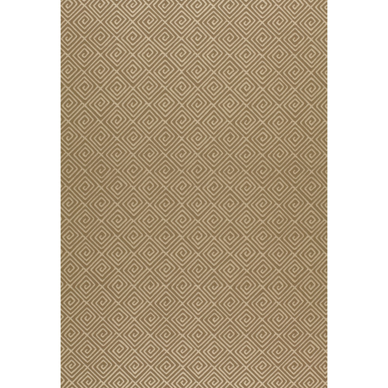 Greek Key Wallpaper, Mink