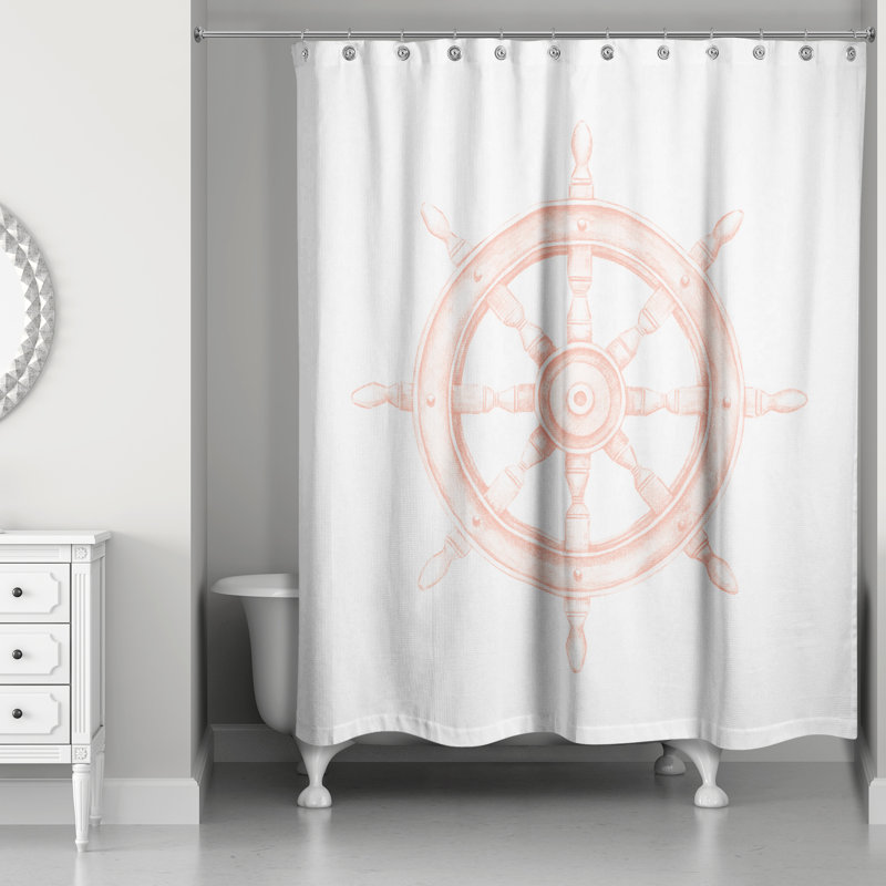 Nixa Shower Curtain, Orange