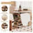 Vintage Two - Tone Height - Adjustable and Rotatable Side Table