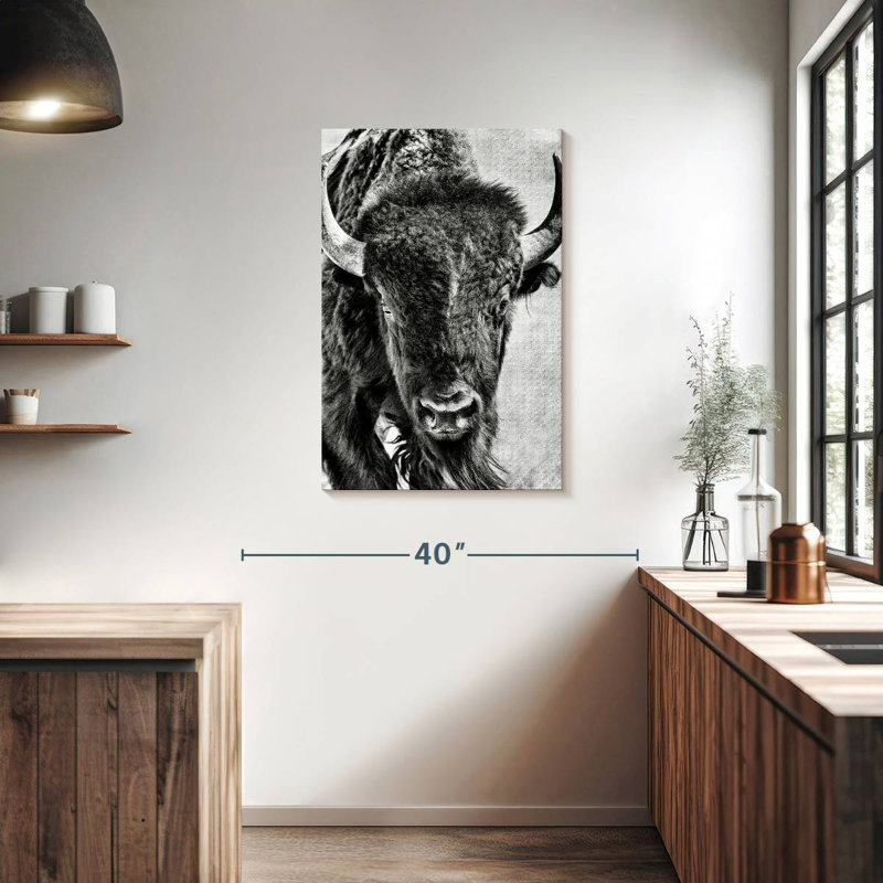 Brampt Buffalo Portrait, 36" H x 24" W