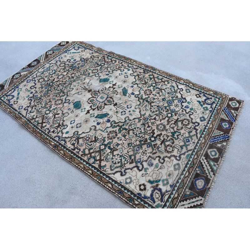 Tapis en laine beige élégant Elegant