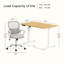 Ensemble de bureau et de chaise Modern Home Office, bureau debout réglable et chaise en filet ergonomique pour un confort maximal-1934817795