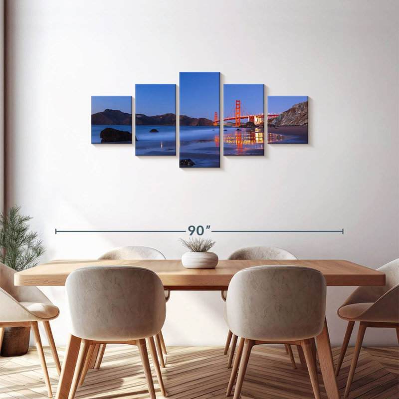 San Francisco Blue Hour, 30" H x 68" W
