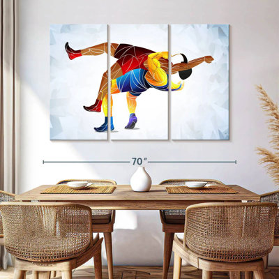 Wrestling Abstract
