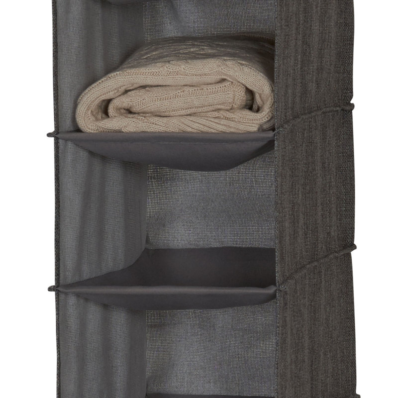 Cotton 10 Pocket Organizer, Gray