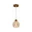 1 - Light Gold Dome Pendant