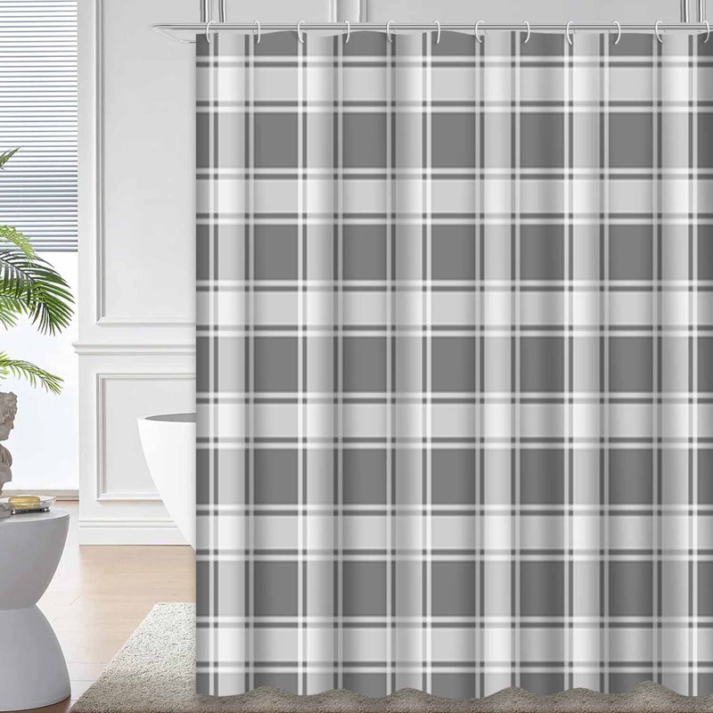 Rideau de douche Gingham, L 72 po x l 78 po