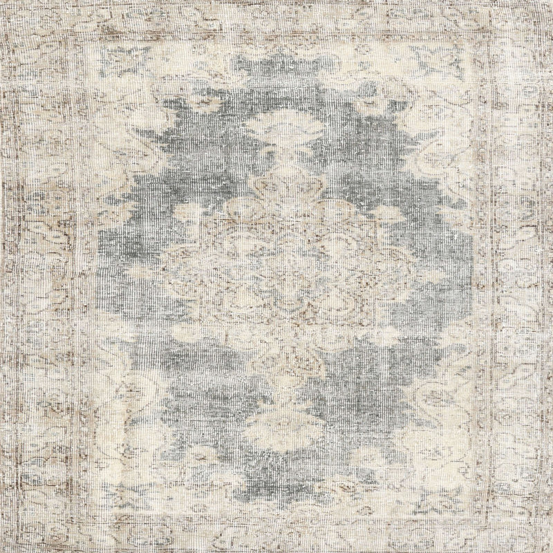 Tapis traditionnel 100% lavable à la machine 3739, Carré 6 pi