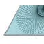 Tapis bleu tissé à la machine-68656164