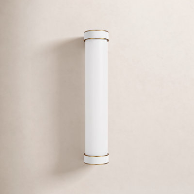 Moraine Single Alabaster Dimmable Bath Bar