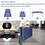 Table de ping-pong portable de taille moyenne, ensemble de tennis de table pliable compact de 4 pieds avec filet, 2 raquettes et 3 balles pour l'intérieur / extérieur, petits espaces, cadre en aluminium épaissi
