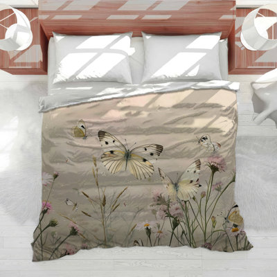 Butterflies Nature Cotton Blend Comforter