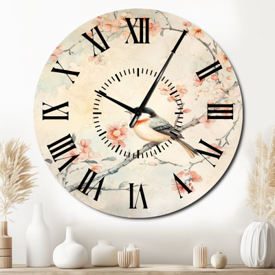 Mikado II - Asian Round Metal Wall Clock