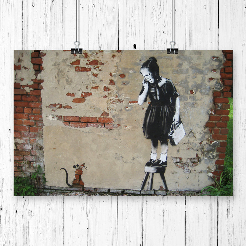 Banksy - No Frame Painting, 59.4cm H x 84.1cm W
