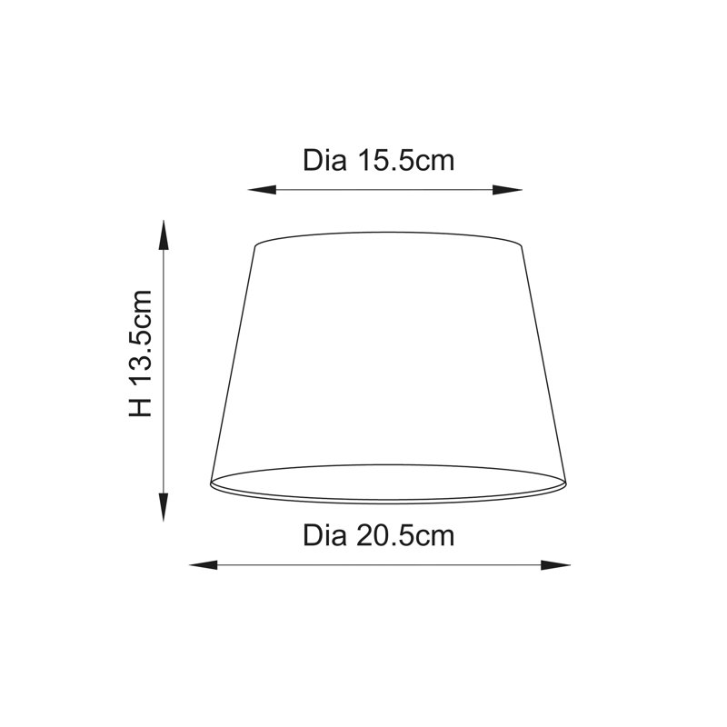 Orpington 20cm Linen Empire Candelabra Shade, Ivory