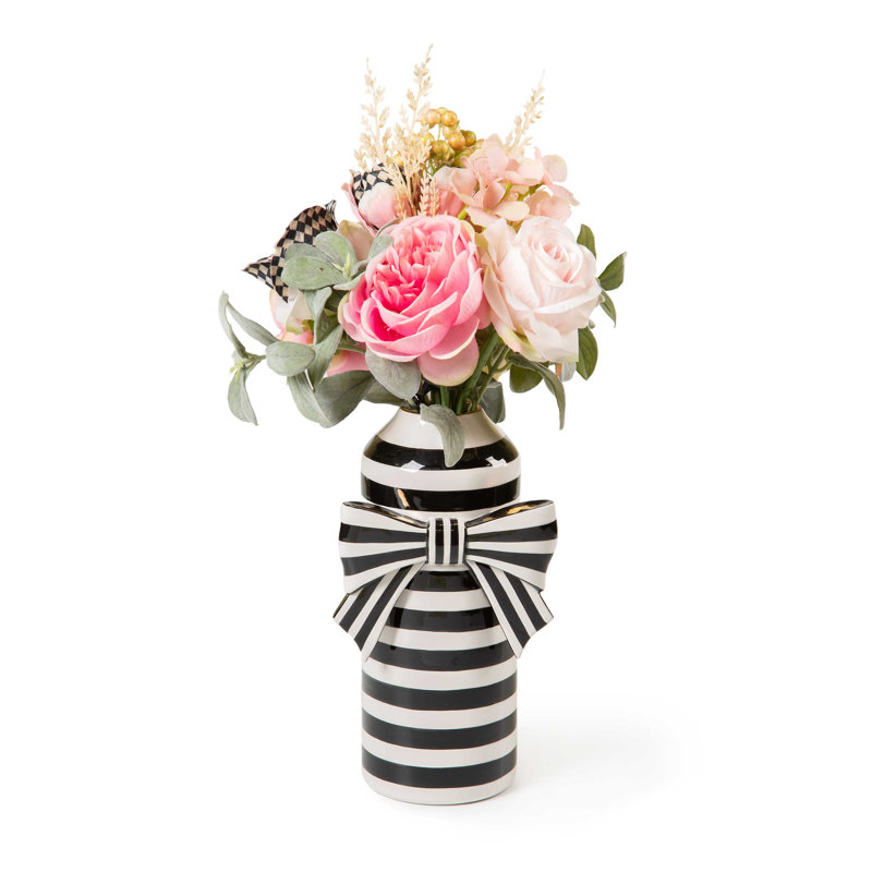 Courtly Check Bow Vase