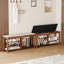 Banc de rangement rembourré avec plateau rabattable et cloison réglable pour le vestibule, la chambre à coucher et le salon-1590346680