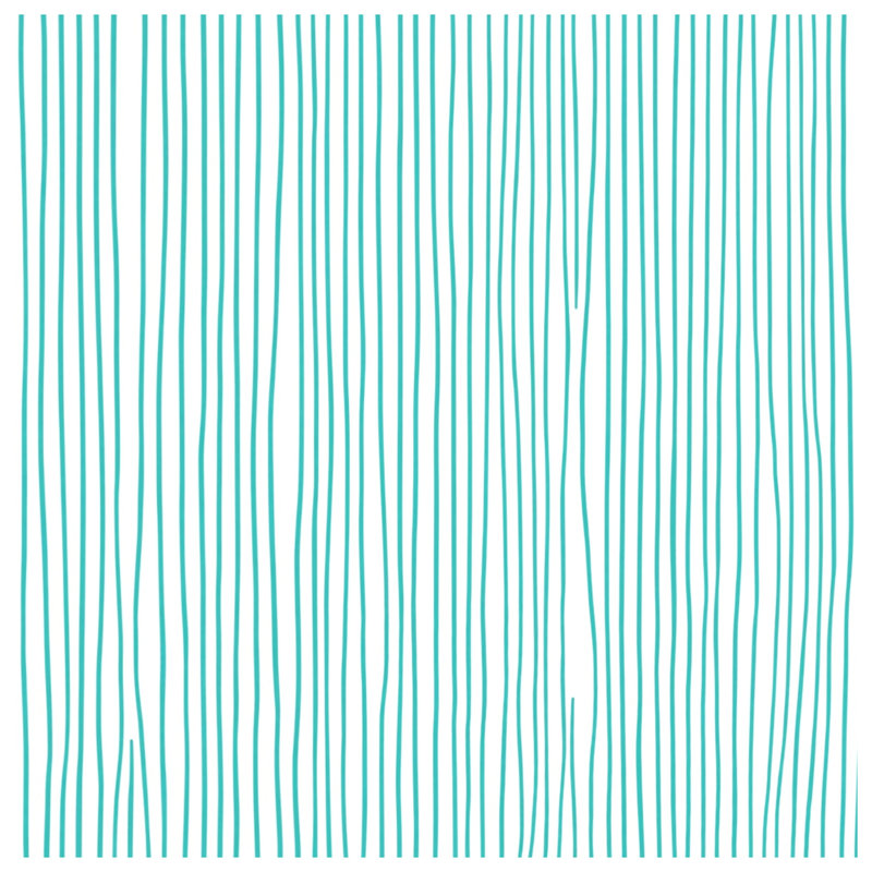 Couvertures à rayures verticales turquoise, 50in W x 60in H